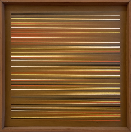 Bernhard Sandfort Ein Linienfeld aus Braun