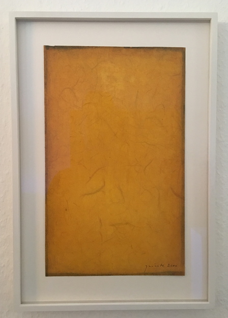 Lothar Quinte Gelbe Gouache (framed)